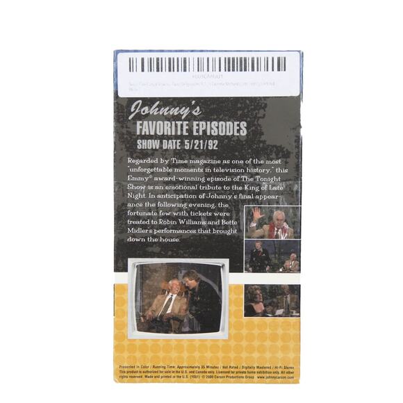 Sealed Johnnys Favorite Episodes Johnny Carson The tonight Show Show date 5/2/92 - Picture 2 of 2